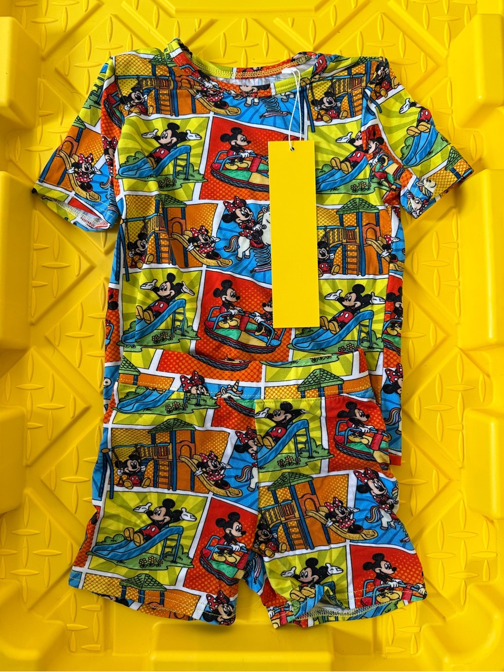 Weiwei Disney Print Bamboo Short Pajama Set